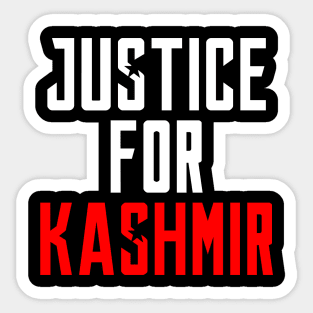 Justice For Kashmir Lockdown By India We Stand With Kashmir Sticker